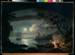 Teignmouth al chiaro di luna